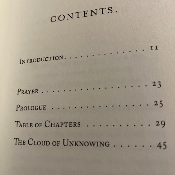 NEW HARD COVER BOOK "THE CLOUD OF UNKNOWING" LIMITED EDITION 1st EDITION - Picture 6 of 8